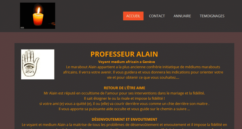 Professeur Alain, voyant amour et réussite en Suisse