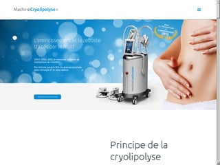 l’amincissement et le traitement de la cellulite grâce à la machine cryolipolyse