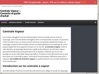 La centrale à vapeur : un appareil authentique de repassage