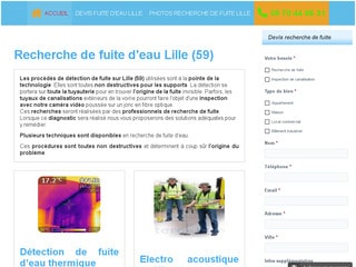 Recherche de fuites d’eau à Lille