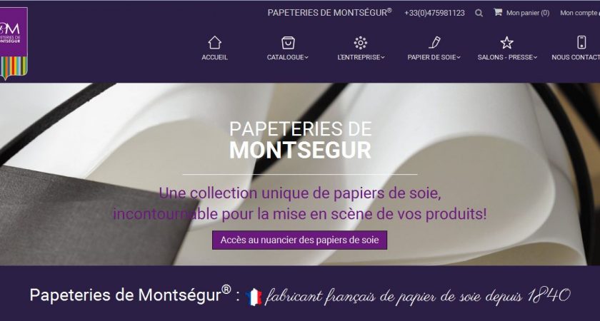 Papeteries Montségur, fabricant de papiers de soie en France