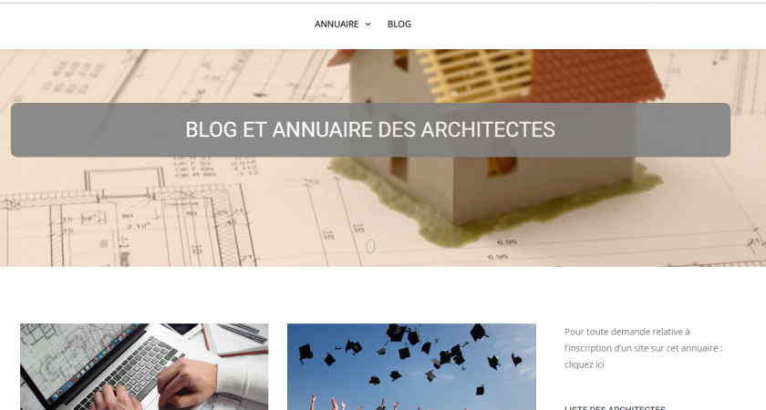 Blog et annuaire des architectes