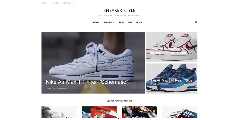 Sneaker Style : sneakers, baskets lifestyle et mode streetwear