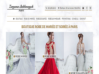 Boutique de robe de mariée et robe de soirée à Paris